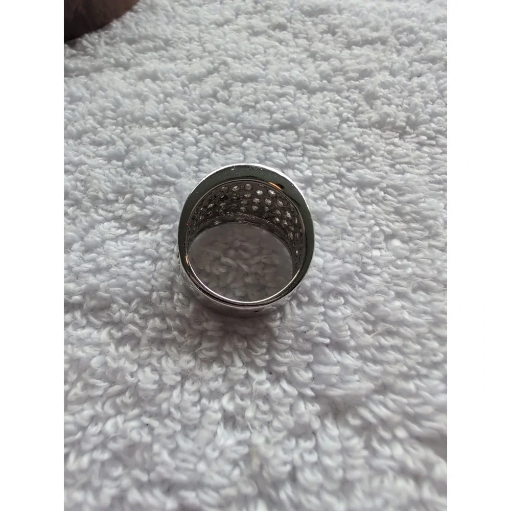 STERLING SILVER‎ Ring With CZ Stones Size 7
